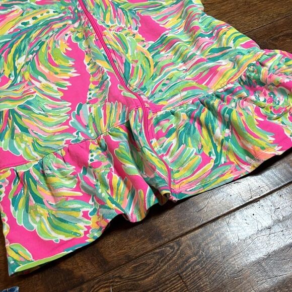 Lilly Pulitzer Multicolor Hooded swimsuit Coverup, size L/8-10 - Picture 4 of 6
